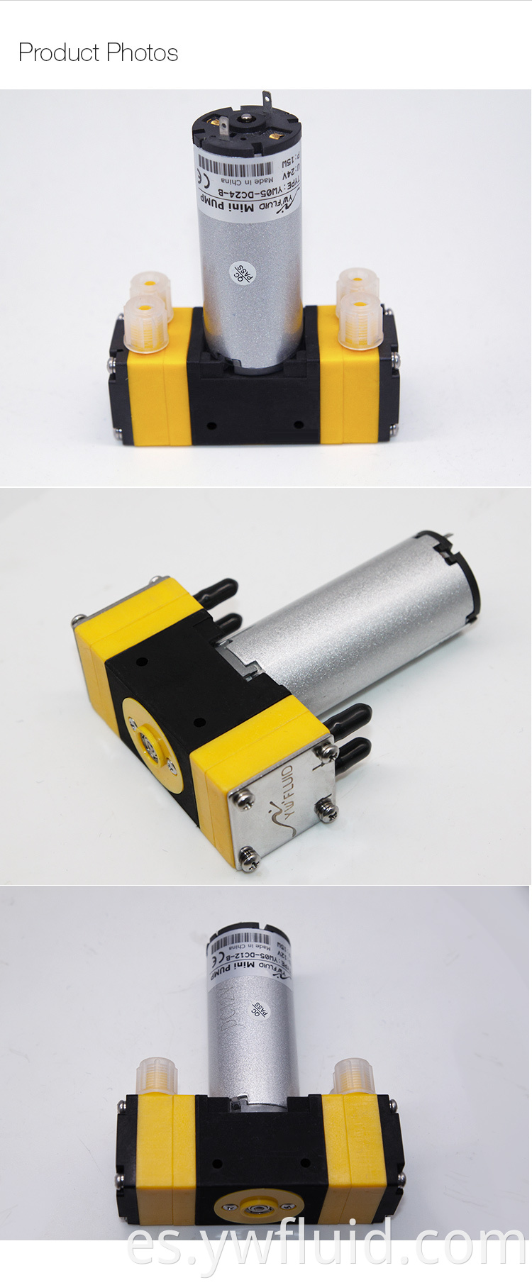 Bomba de diafragma de doble mini rociador eléctrico de alta calidad de 12 V.